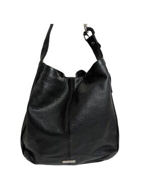 Coach Avery Hobo Black Leather Large Slouchy Shoulder Bag + Tassel 23309 -NO TAG